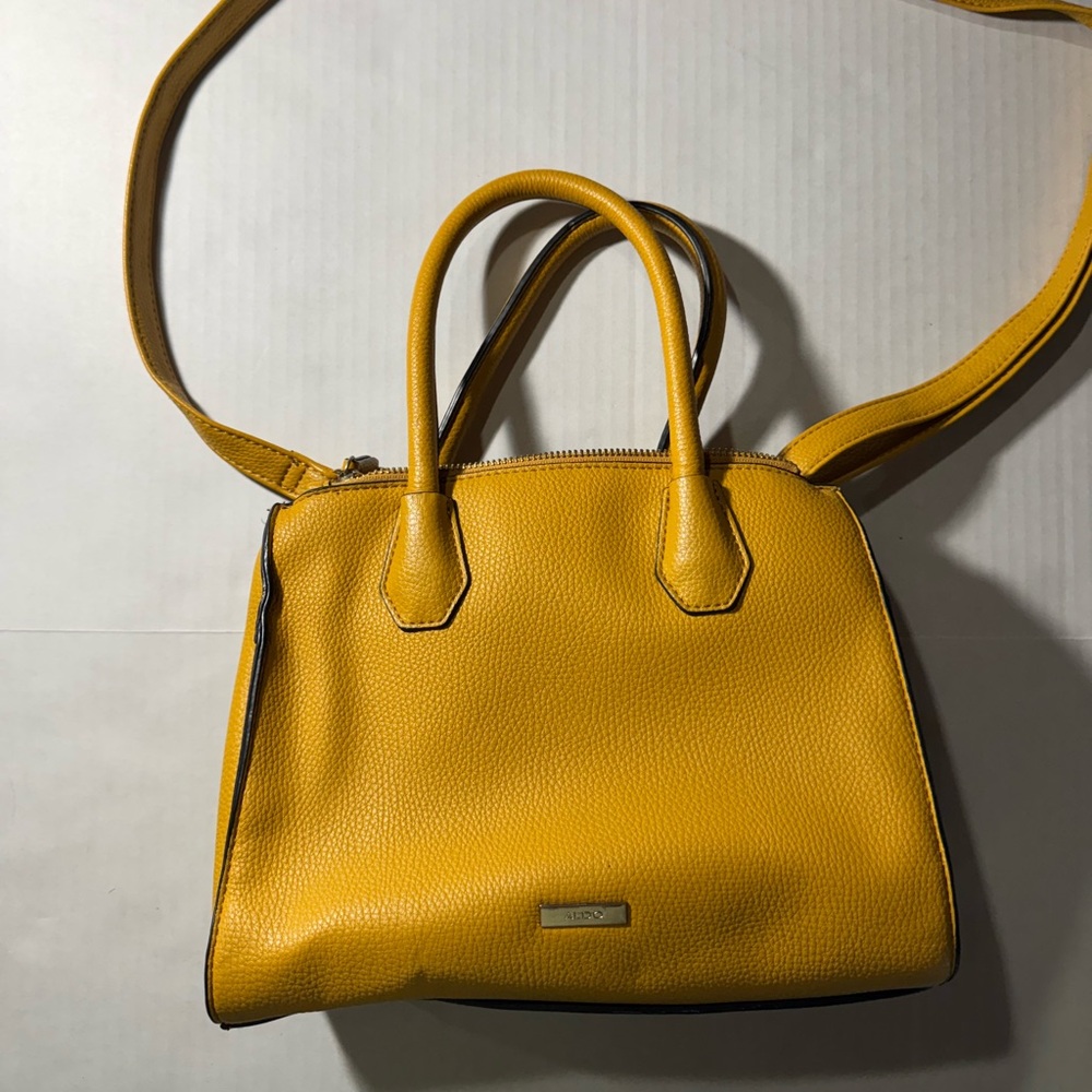 Aldo Yellow Satchel or crossbody purse great shape